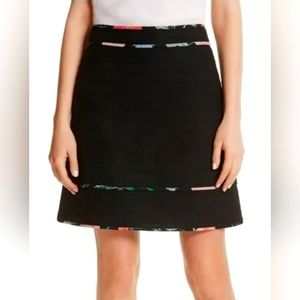 Kate Spade NY Blossom Trim Tweed Skirt 14
